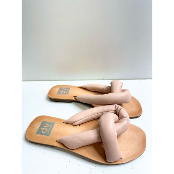 DV Dolce Vita Sandals Womens Size 7 Pink Janae Slip On Flats - Picture 3 of 11